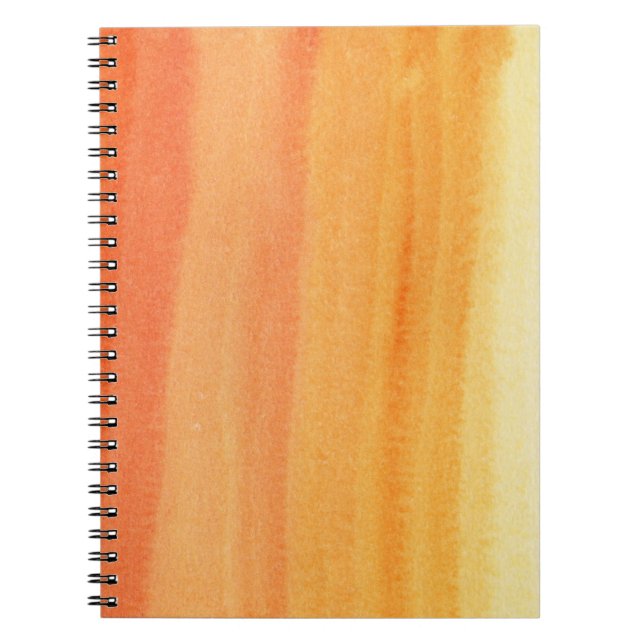 Cuaderno Fondo pintado a mano de la acuarela abstracta (Frente)