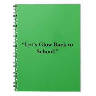 Cuaderno Fondo plano verde neón - Textura escolar