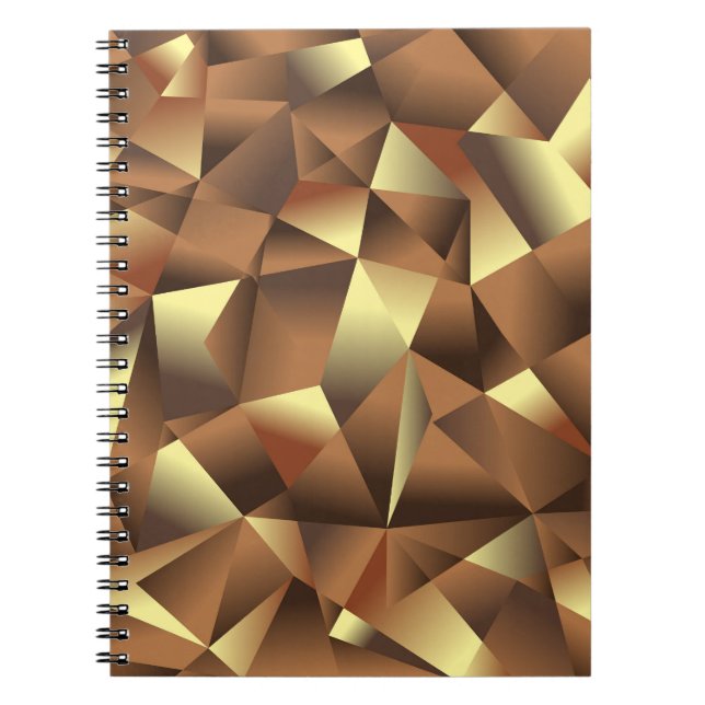 Cuaderno Fondo polígono: Resumen de arte texturado (Frente)