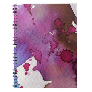 Cuaderno Fondo púrpura de la acuarela