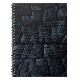 Cuaderno Fondo quemado de cenizas de carbón vegetal