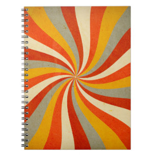 Cuaderno fondo retro con fondo de patrón de giro,retr