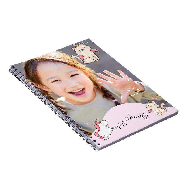 Cuaderno Fondo rosa y chica dulce  (Lado Derecho)