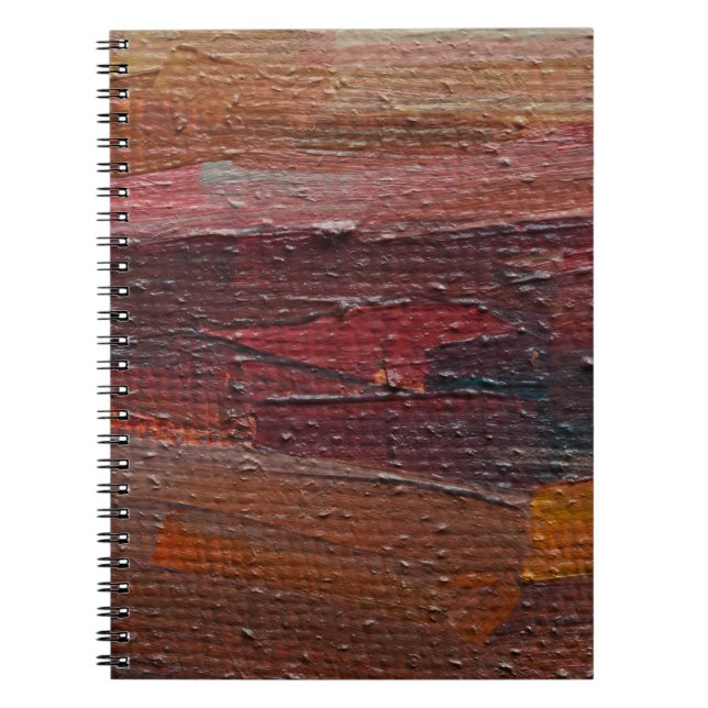 Cuaderno Fondo texturizado colorido a partir de pinturas de (Frente)