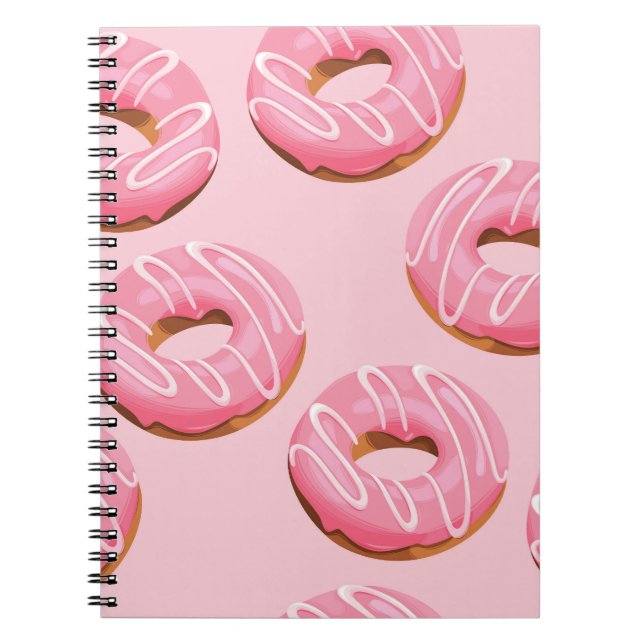 Cuaderno Fondo transparente de donuts acristalados (Frente)