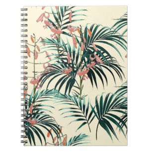 Cuaderno Fondo tropical con plantas de selva. Sin inconveni