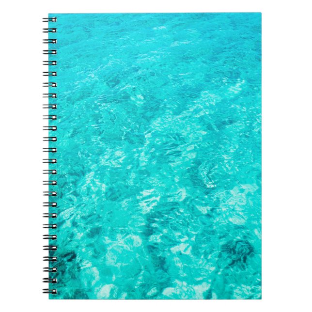 Cuaderno Fondo turquesa de la piscina (Frente)