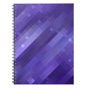 Cuaderno Fondo violeta de mosaico abstracto brillante con g