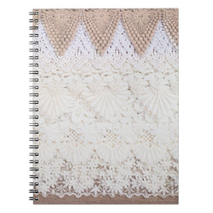 Cuaderno Fondo y textura del paño de encaje
