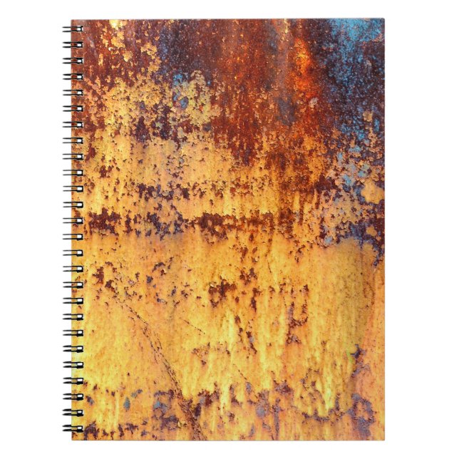Cuaderno Fondo y textura metalizado de hierro antiguo, meta (Frente)