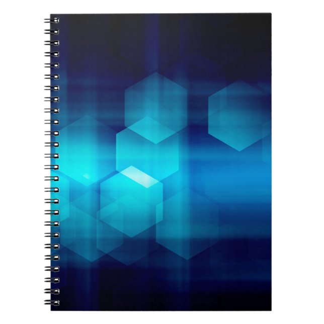 Cuaderno fondos abstractos, fondo abstracto tipo matriz (Frente)