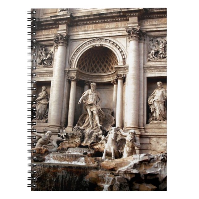 Cuaderno Fontana de Trevi Roma Viaje (Frente)
