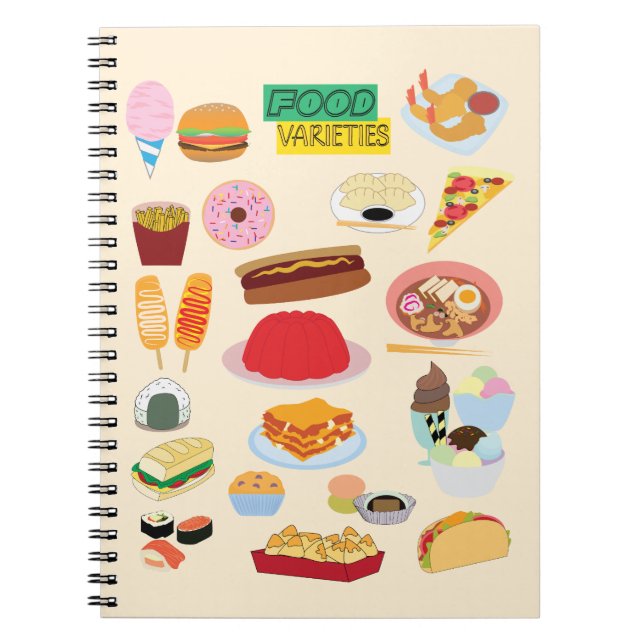 Cuaderno Food Varieties (Frente)