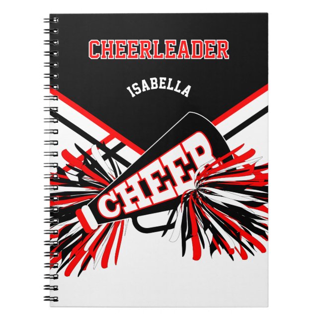Cuaderno For a Cheerleader - Black, White & Red (Frente)