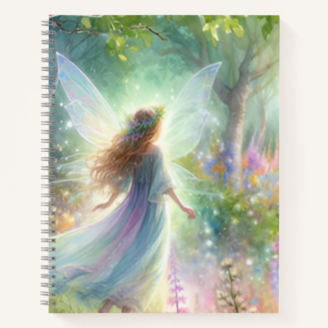 Cuaderno Forest Fairy Light – Enchanted Woodland Fantasy (Anverso)