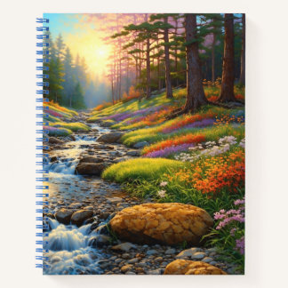 Cuaderno Forest Flowers Colorful Art