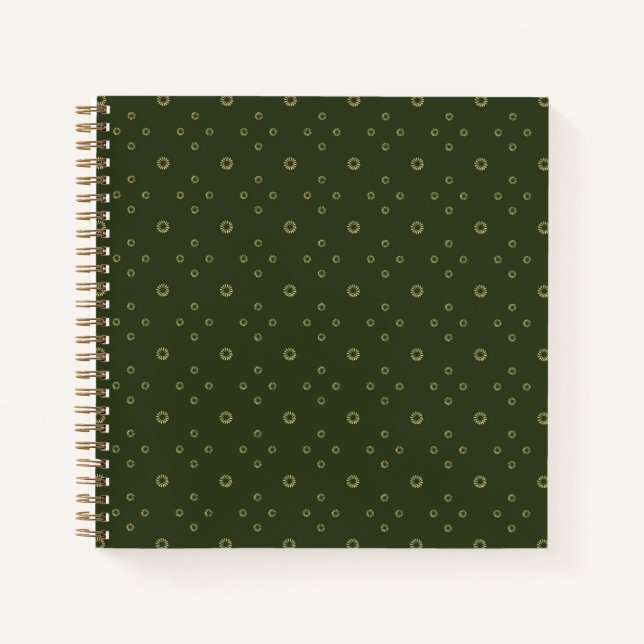 Cuaderno Forest Green | Golden Zinnia Sun (Anverso)