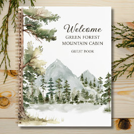 Cuaderno Forest Vacation Rental House Guest Book