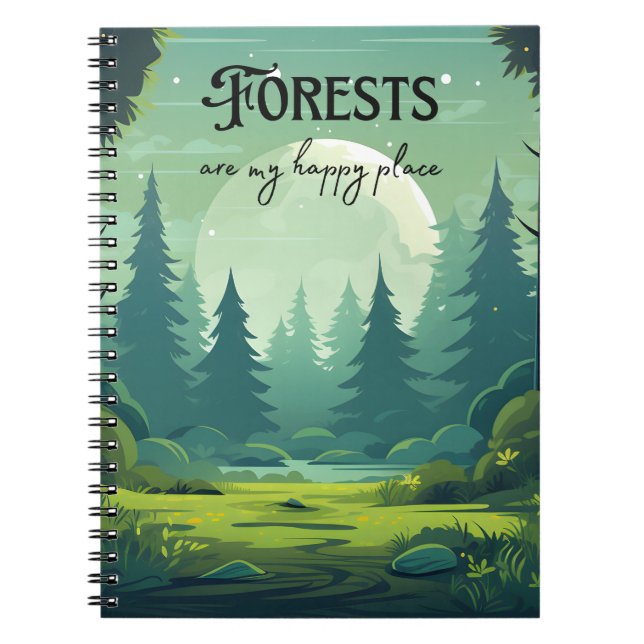 Cuaderno Forests Are My Happy Place (Frente)