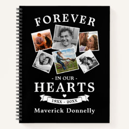 Cuaderno Forever in the Hearts Memorial Guest Book