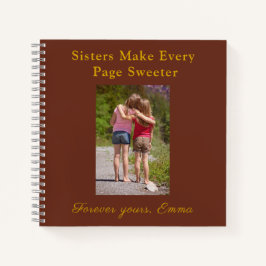Cuaderno Forever Sisters – Custom Photo Notebook Gift