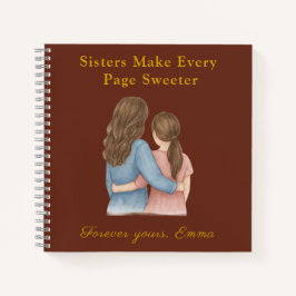 Cuaderno Forever Sisters – Custom Photo Notebook Gift