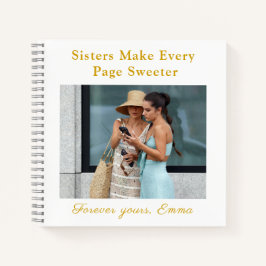 Cuaderno Forever Sisters – Custom Photo Notebook Gift