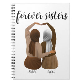 Cuaderno Forever Sisters Personalized Hijabi Gift