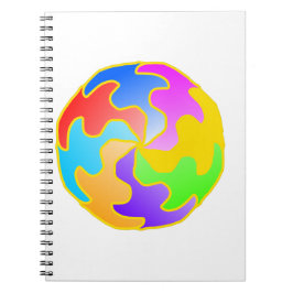 Cuaderno Forma de Círculo Abstracto