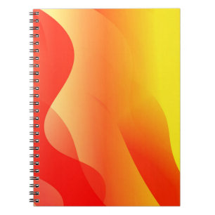 Cuaderno Forma de onda geométrica con gradiente borroso abs