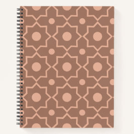 Cuaderno Forma geométrica moderna Mocha Mousse Dusty Rosa
