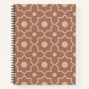 Cuaderno Forma geométrica moderna Mocha Mousse Dusty Rosa