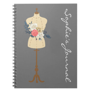 Cuaderno Forma vintage de vestir lindo
