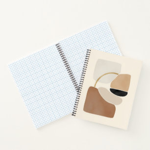 Cuaderno Formas abstractas neutrales Bella Artes mínimo m