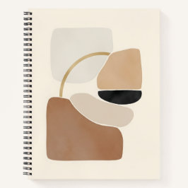 Cuaderno Formas abstractas neutrales | Bella Artes mínimo m
