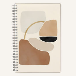 Cuaderno Formas abstractas neutrales | Bella Artes mínimo m