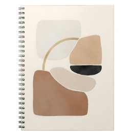 Cuaderno Formas abstractas neutrales | Bella Artes mínimo m