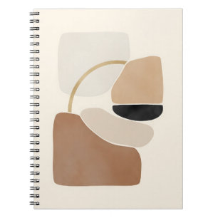 Cuaderno Formas abstractas neutrales Bella Artes mínimo m
