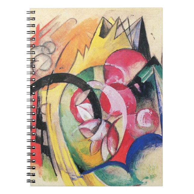 Cuaderno Formas abstractas (también denominadas flores colo (Frente)