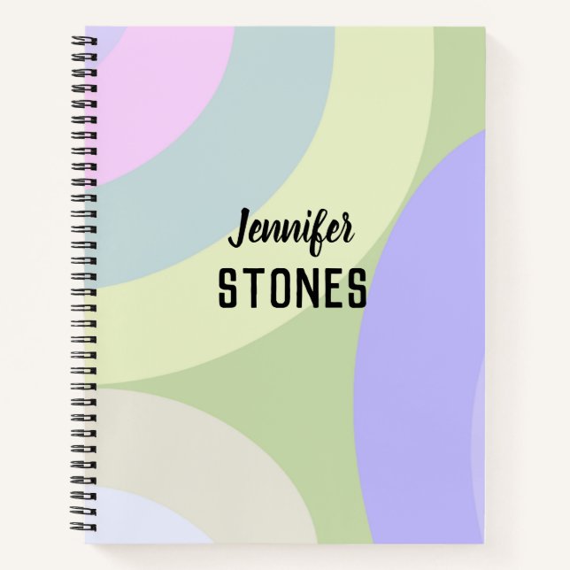 Cuaderno Formas coloreadas abstractas (Anverso)
