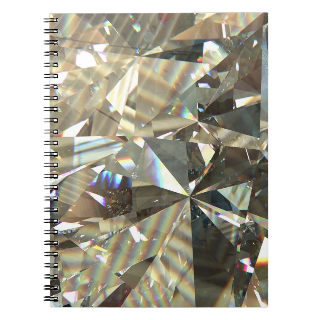 Cuaderno Formas de diamante triangular: textura en capas. (Frente)