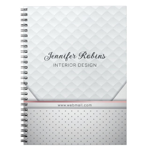 Cuaderno Formas de diamantes de lujo (Frente)