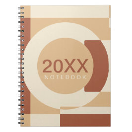 Cuaderno Formas de geometría flotante Terracota