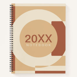 Cuaderno Formas de geometría flotante Terracota
