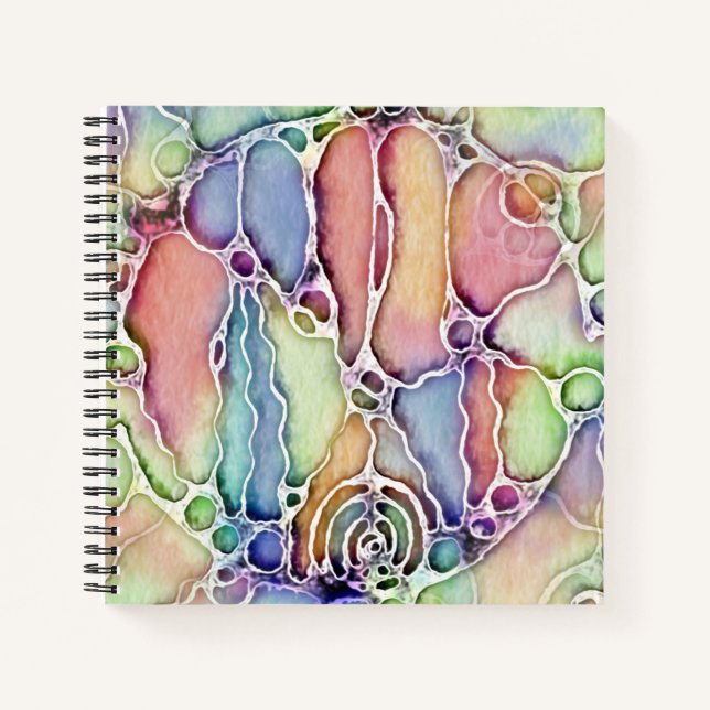 Cuaderno Formas de Vida - Patrón de Arte Neurográfico 1 (Anverso)