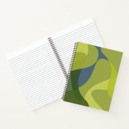 Cuaderno Formas ecológicas onduladas, frescas, modernas y m
