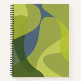 Cuaderno Formas ecológicas onduladas, frescas, modernas y m