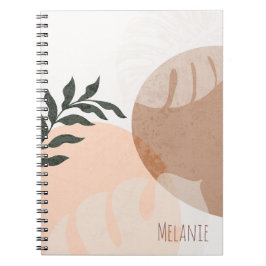 Cuaderno Formas geométricas abstractas y nombre de plantas