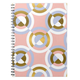 Cuaderno Formas Geométricas Circulares: Kaleid Vintage colo