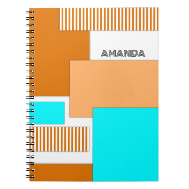 Cuaderno Formas geométricas cortadas de papel (Frente)